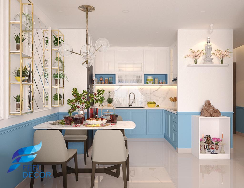 thiết kế thi công nội thất căn hộ 75m2