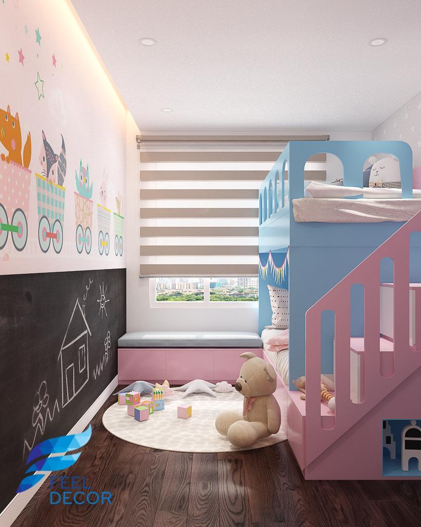 thiết kế thi công nội thất căn hộ 75m2
