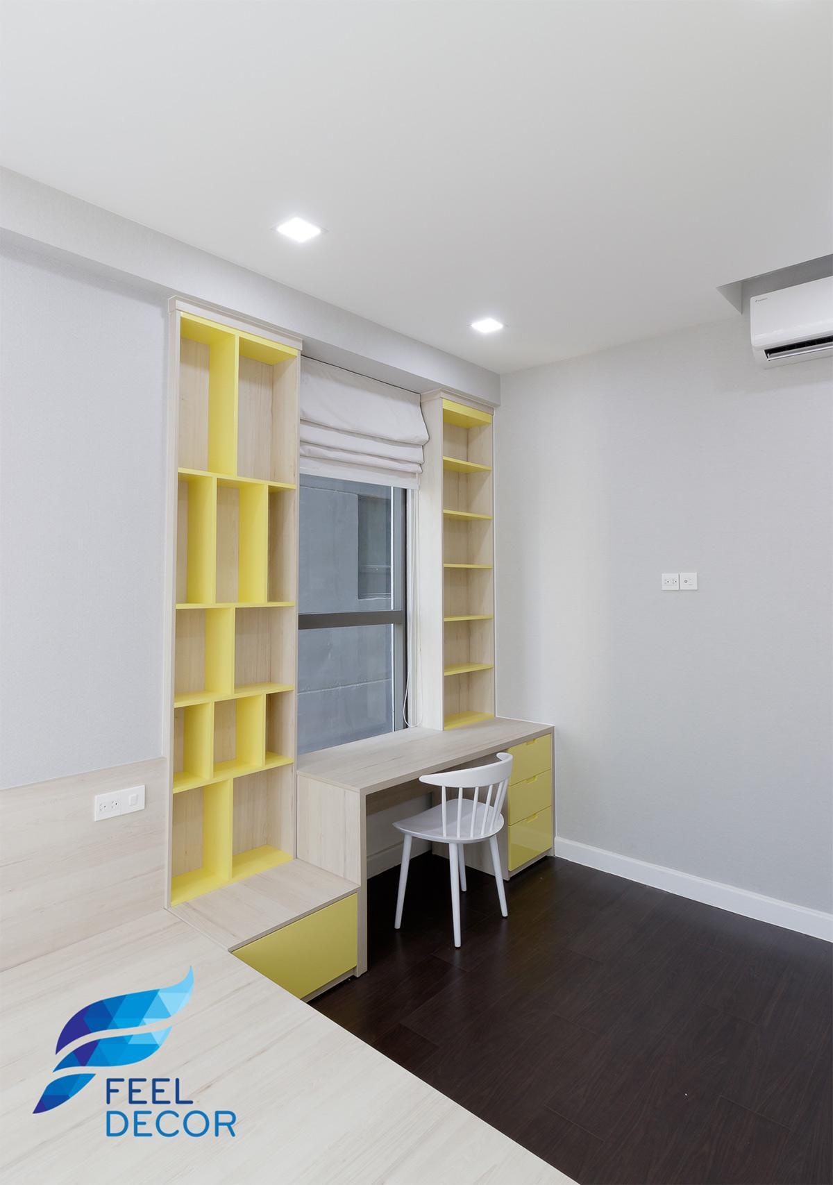 Hình ảnh thực tế thiết kế nội thất căn hộ 79m2 2 phòng ngủ CC The Sun Avenue Quận 2