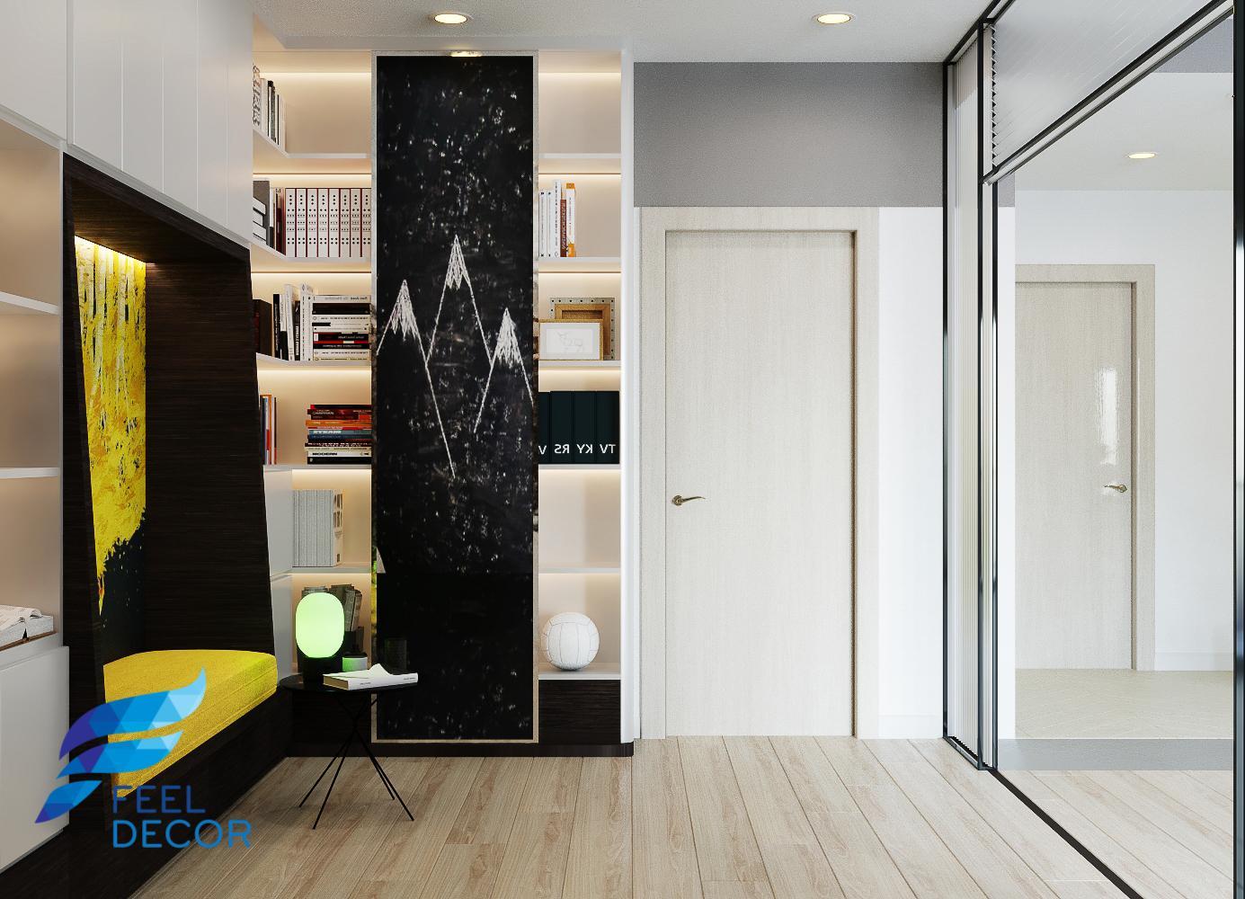 thiết kế thi công nội thất căn hộ 110m2 - 3 phòng ngủ