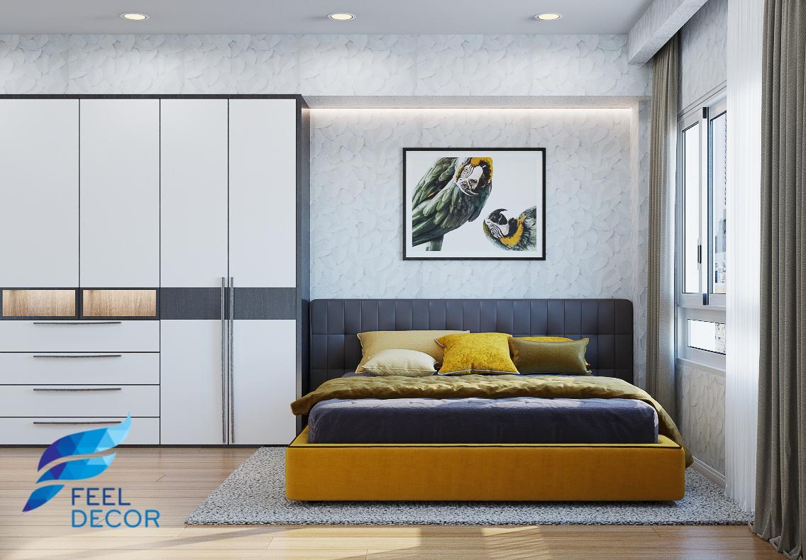 Nội thất Phòng ngủ căn hộ Hà Đô 110 m2 - 3pn tại quận 10