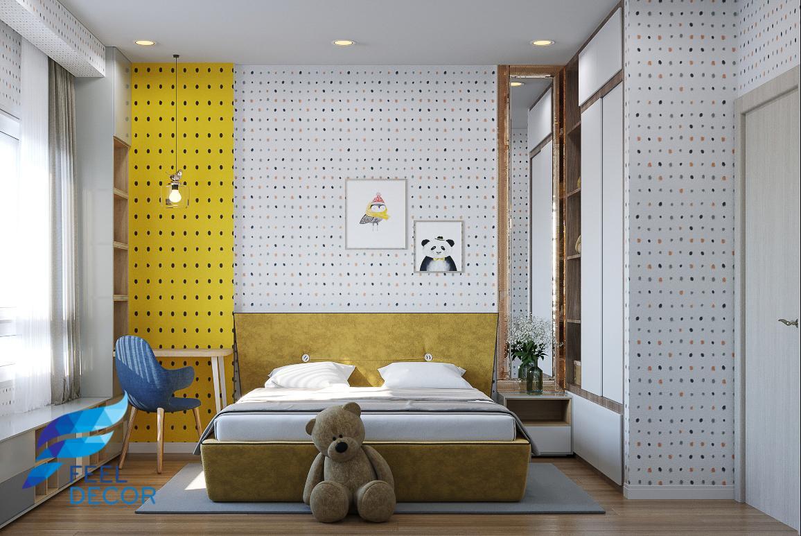 thiết kế thi công nội thất căn hộ 110m2 - 3 phòng ngủ