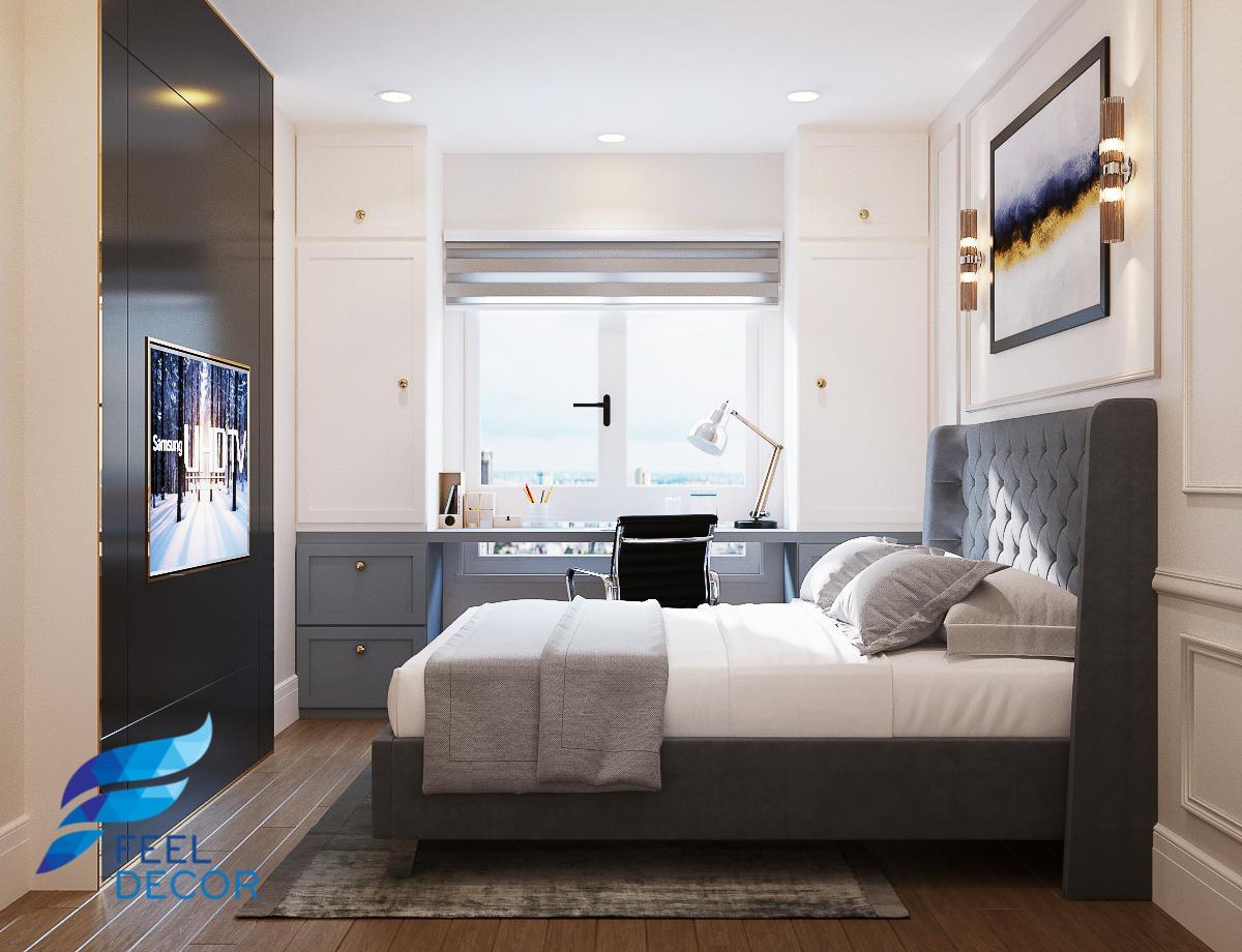 thiết kế thi công nội thất căn hộ 141m2 - 4 phòng ngủ