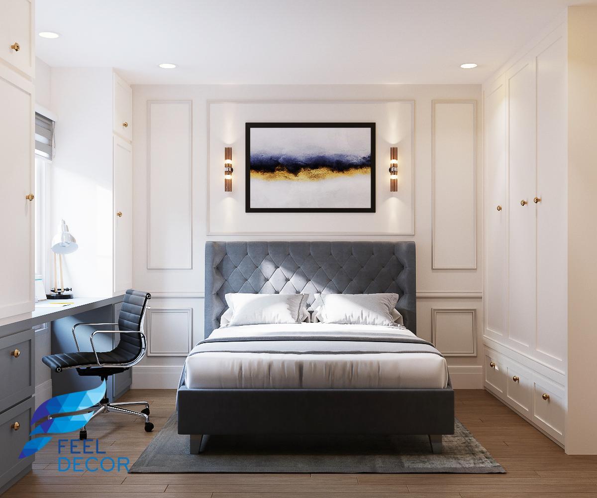 thiết kế thi công nội thất căn hộ 141m2 - 4 phòng ngủ