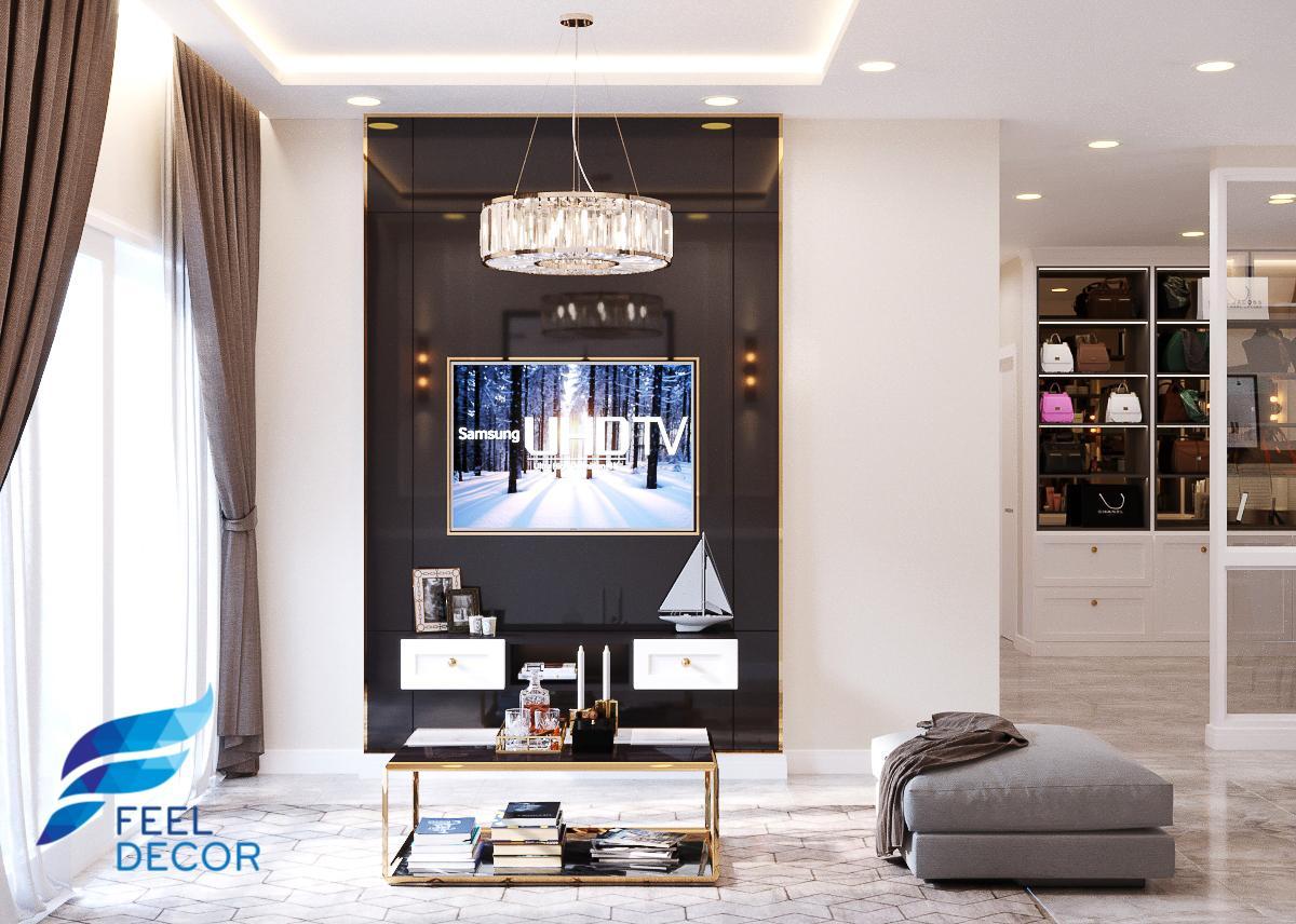 thiết kế thi công nội thất căn hộ 141m2 - 4 phòng ngủ