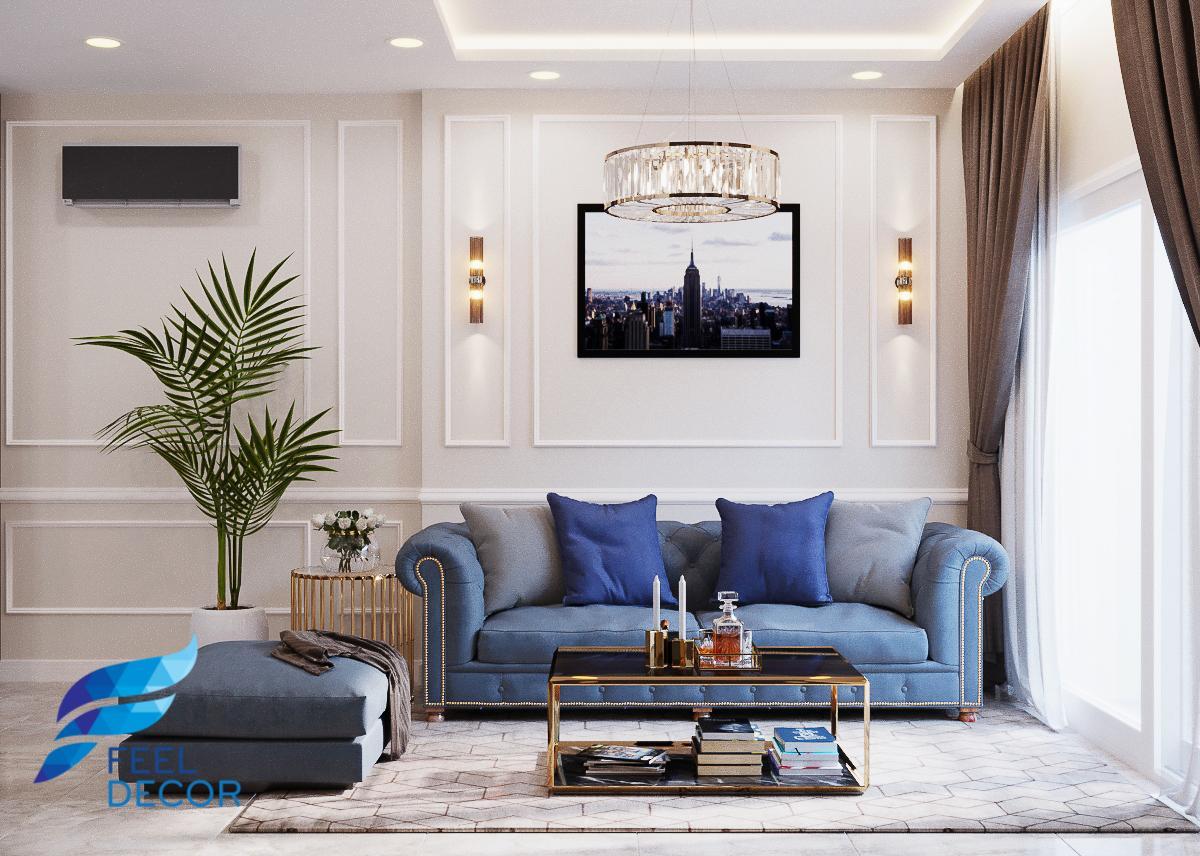 thiết kế thi công nội thất căn hộ 141m2 - 4 phòng ngủ