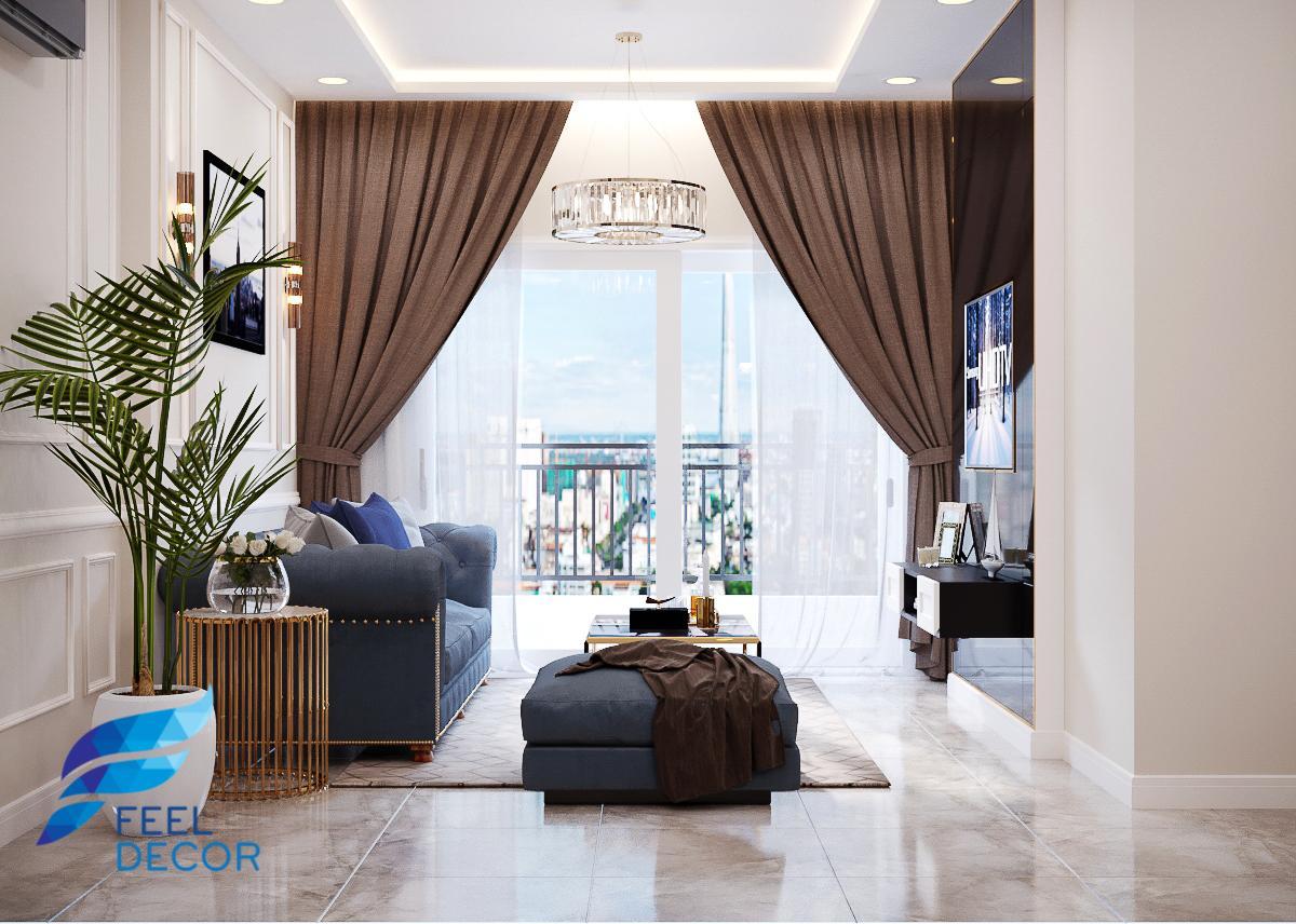 thiết kế thi công nội thất căn hộ 141m2 - 4 phòng ngủ