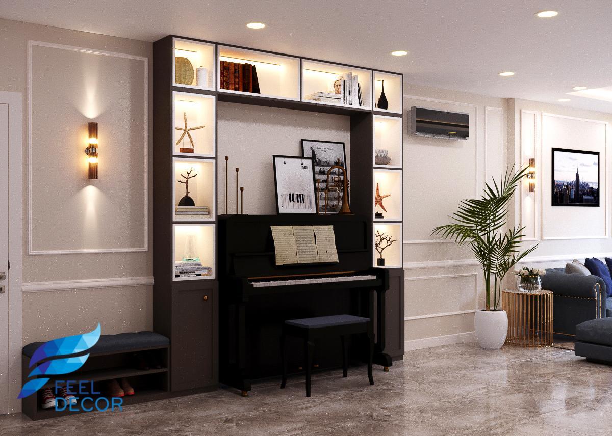 thiết kế thi công nội thất căn hộ 141m2 - 4 phòng ngủ