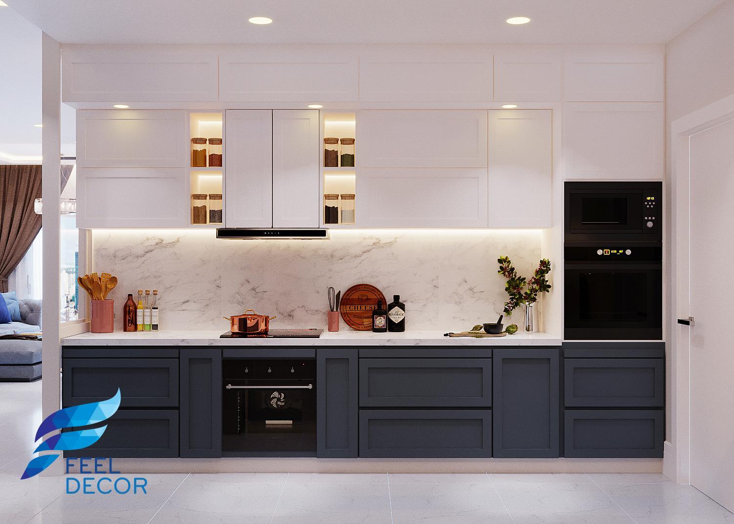 thiết kế thi công nội thất căn hộ 141m2 - 4 phòng ngủ