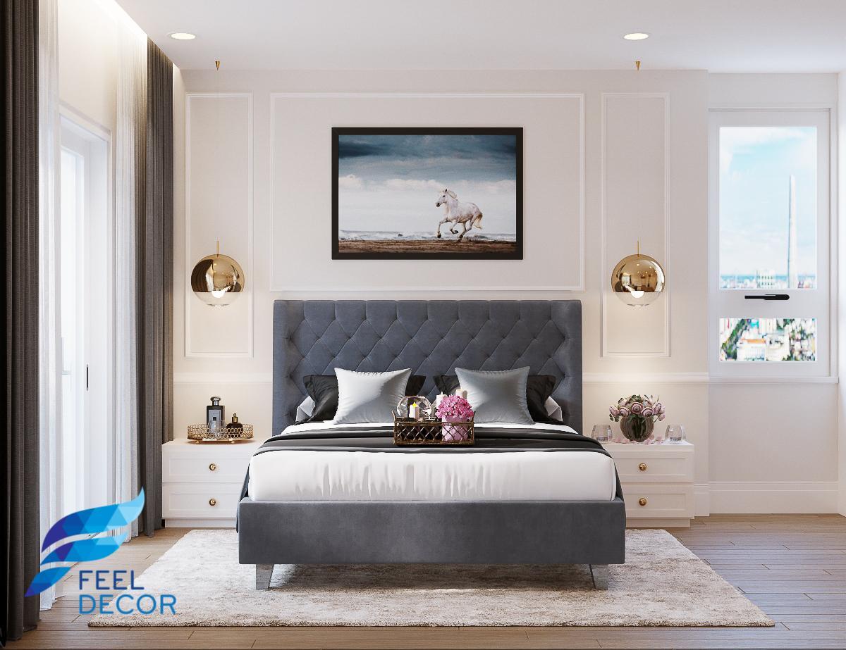 thiết kế thi công nội thất căn hộ 141m2 - 4 phòng ngủ
