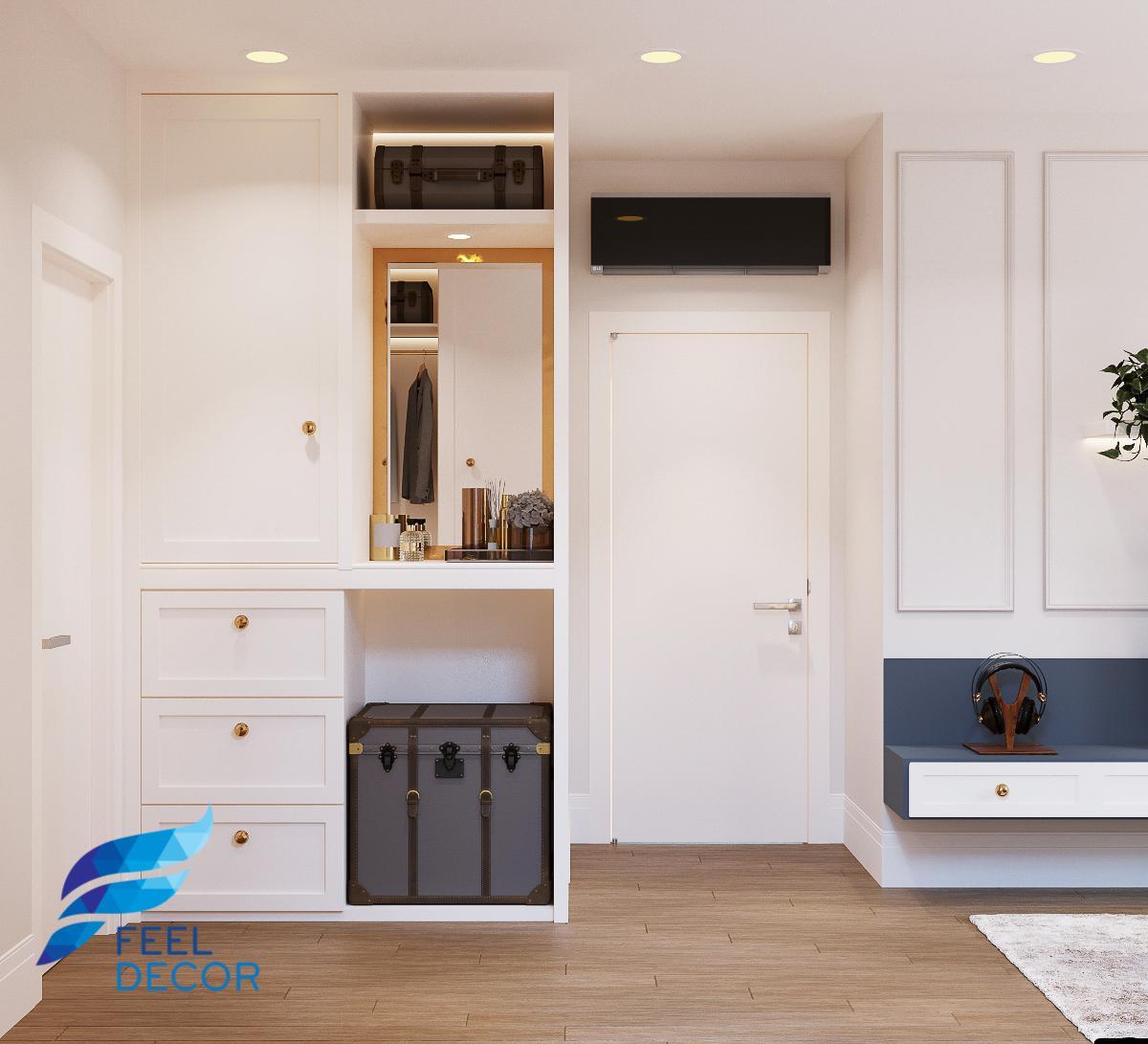 thiết kế thi công nội thất căn hộ 141m2 - 4 phòng ngủ