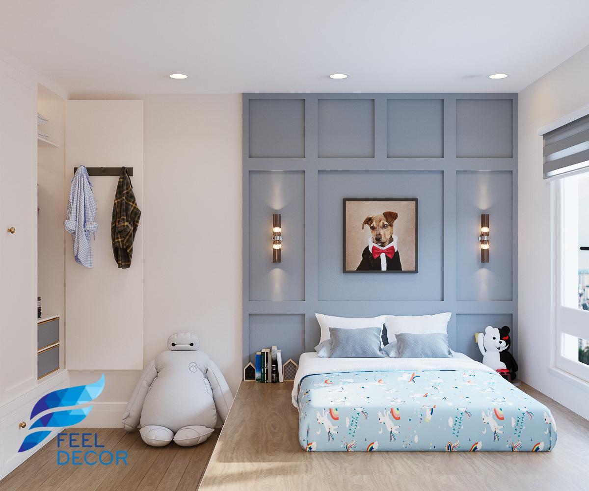 thiết kế thi công nội thất căn hộ 141m2 - 4 phòng ngủ