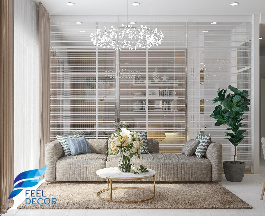 thiết kế thi công nội thất căn hộ 90m2 – 3 phòng ngủ chung cư Sunrise Riverside