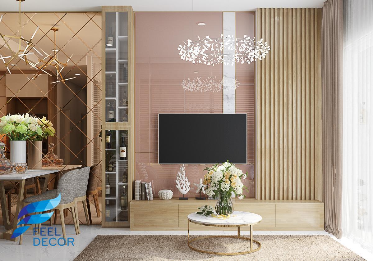 thiết kế thi công nội thất căn hộ 90m2 – 3 phòng ngủ chung cư Sunrise Riverside