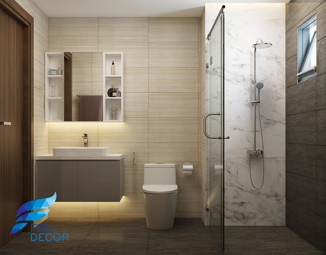 thiết kế thi công nội thất căn hộ 90m2 – 3 phòng ngủ chung cư Sunrise Riverside