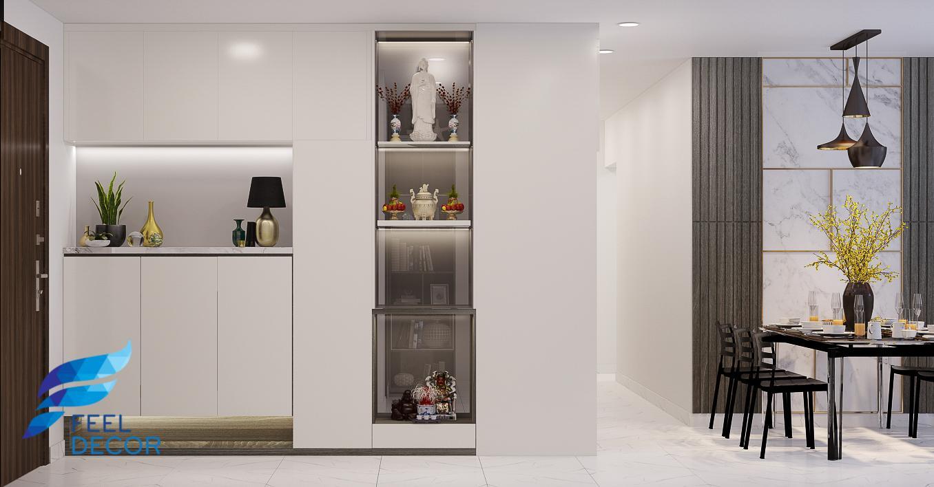 thiết kế thi công nội thất căn hộ 92m2
