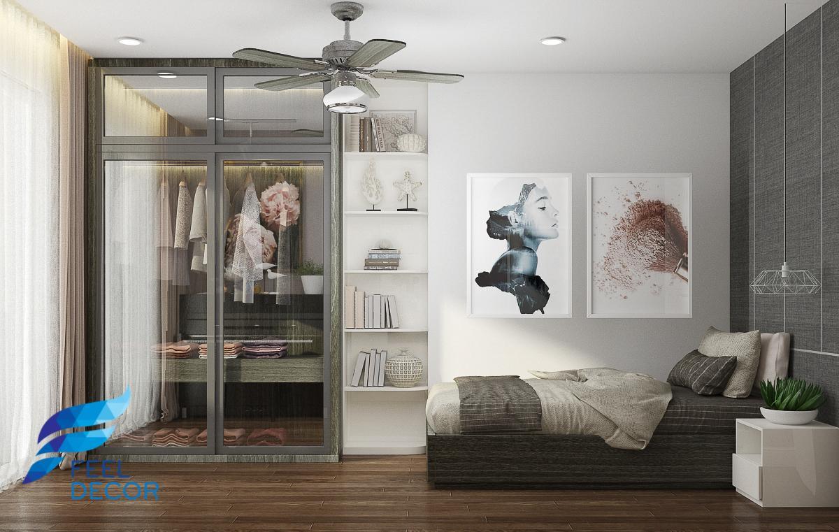 thiết kế thi công nội thất căn hộ 92m2