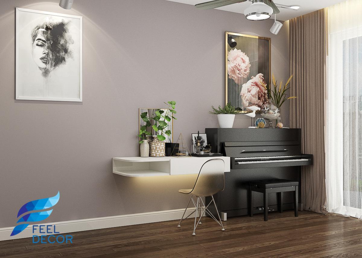 thiết kế thi công nội thất căn hộ 92m2