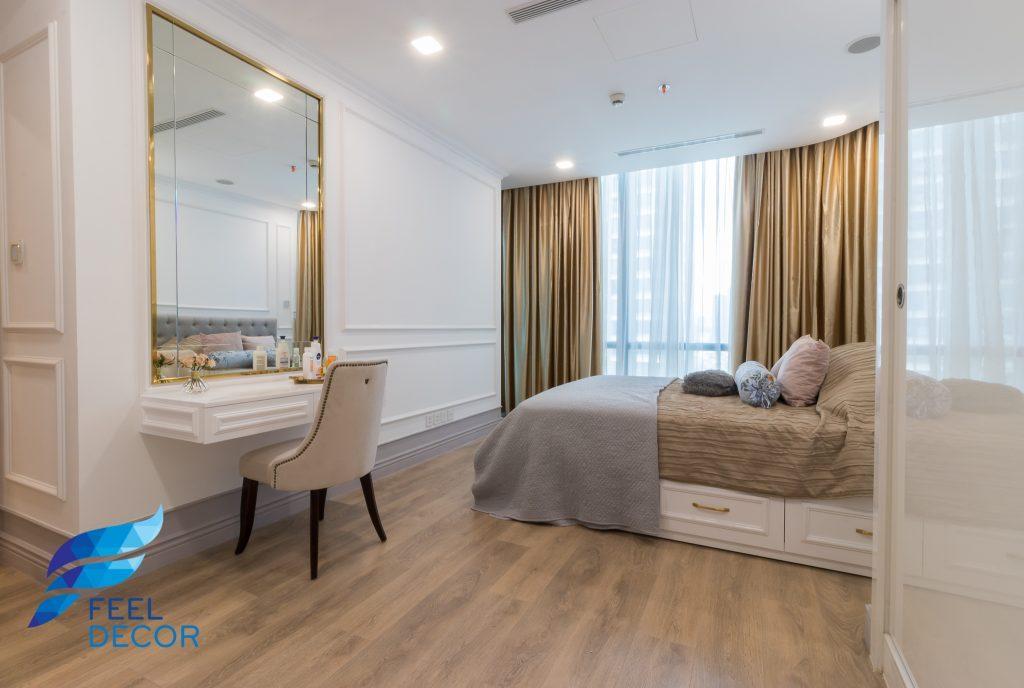 Hình ảnh thực tế thiết kế thi công nội thất căn hộ 2 phòng ngủ 84m2 tòa nhà Landmark 81