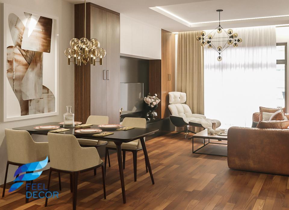 Hình ảnh: Thiết kế thi công nội thất căn hộ 3 phòng ngủ 103m2 chung cư Saigon Royal