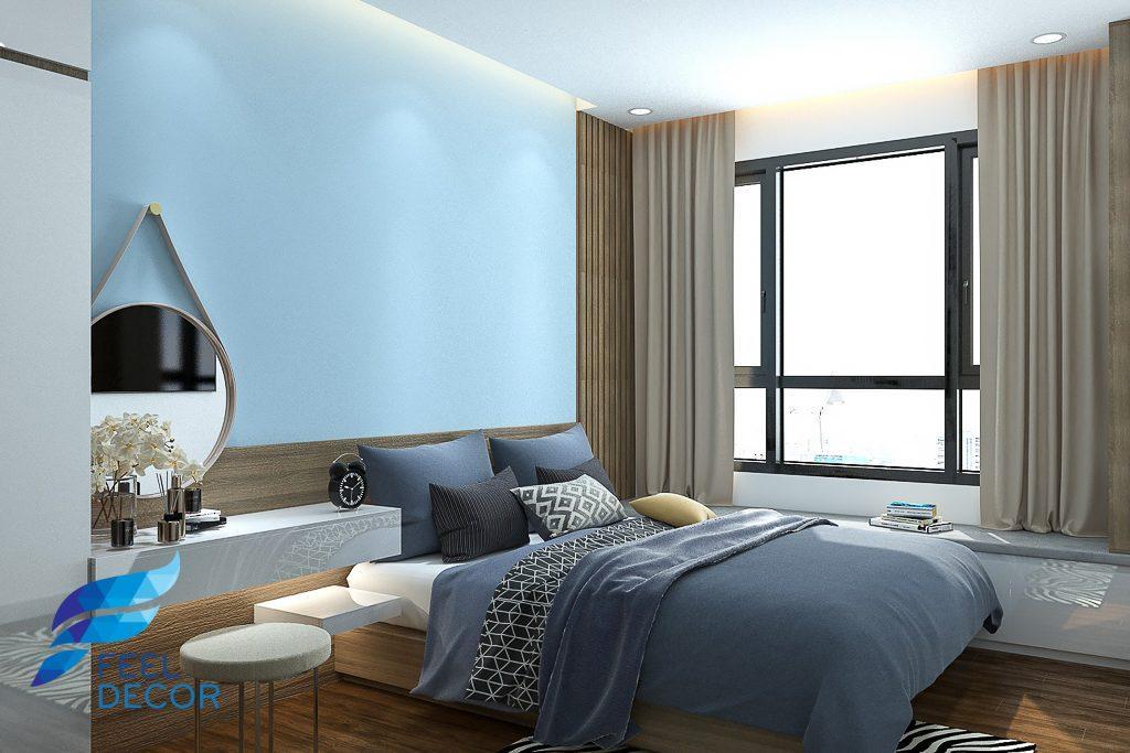 Hình ảnh: Thiết kế thi công nội thất căn hộ 2 phòng ngủ 71m2 chung cư Sunrise Riverside