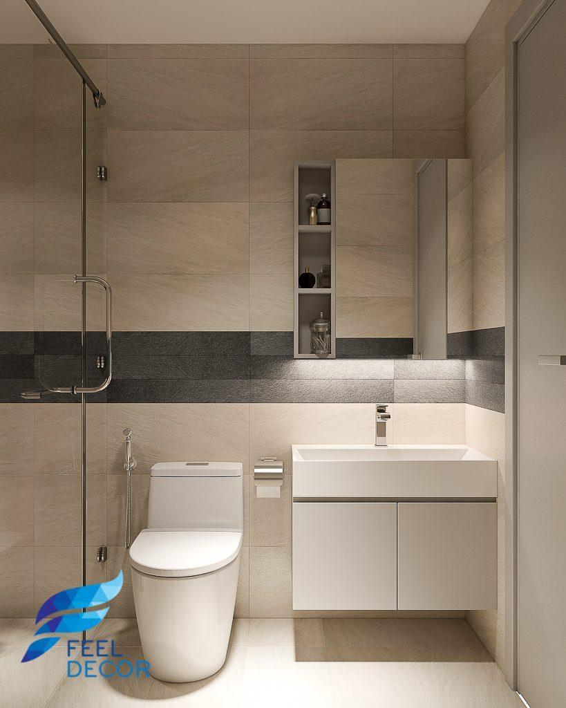 Hình ảnh: Thiết kế thi công nội thất căn hộ 2 phòng ngủ 71m2 chung cư Sunrise Riverside