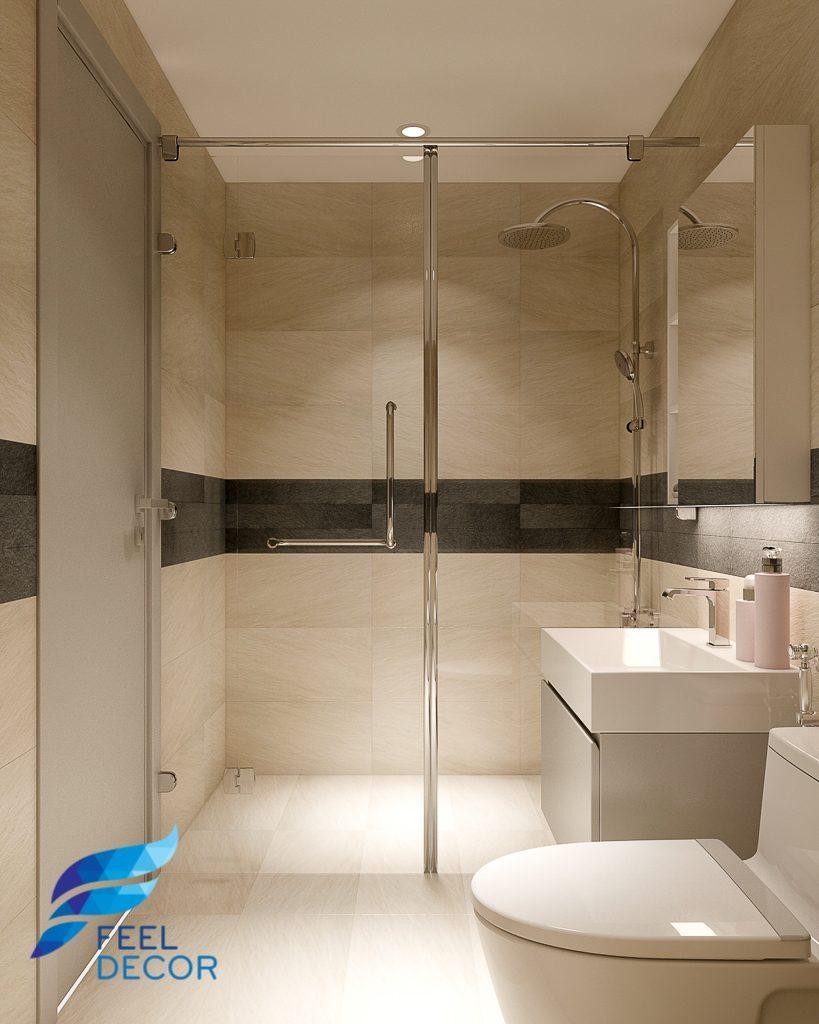 Hình ảnh: Thiết kế thi công nội thất căn hộ 2 phòng ngủ 71m2 chung cư Sunrise Riverside