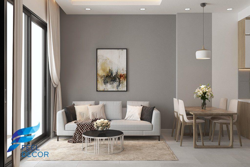 Hình ảnh: Thiết kế thi công nội thất căn hộ 2 phòng ngủ 71m2 chung cư Sunrise Riverside
