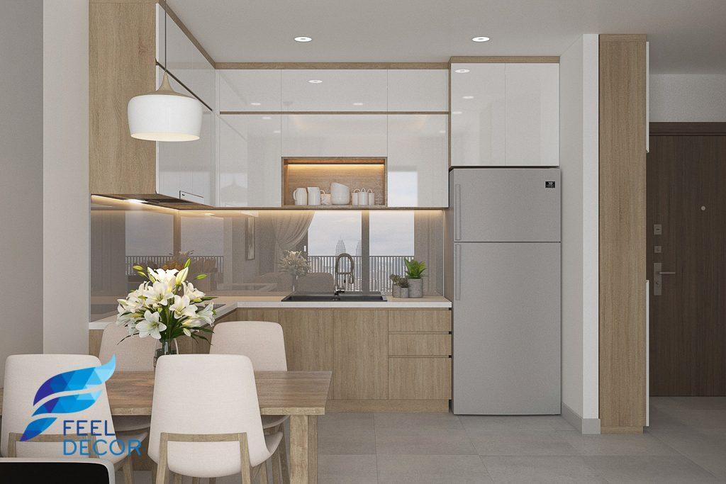 Hình ảnh: Thiết kế thi công nội thất căn hộ 2 phòng ngủ 71m2 chung cư Sunrise Riverside