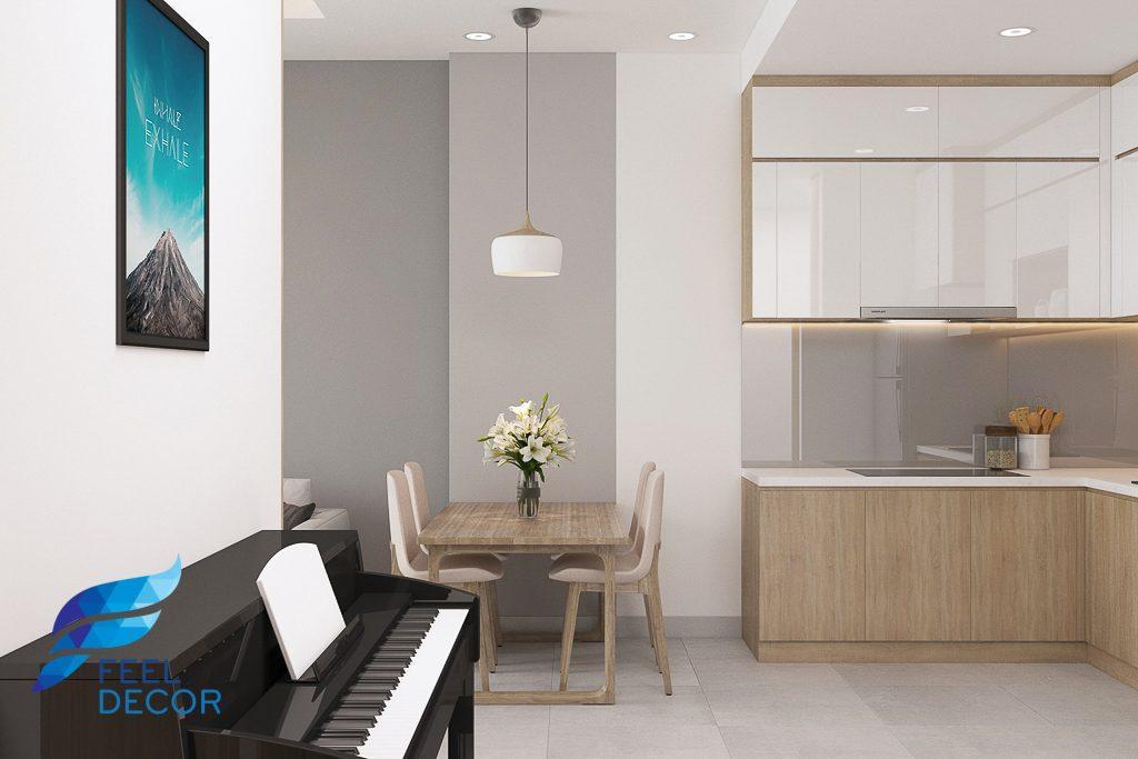 Hình ảnh: Thiết kế thi công nội thất căn hộ 2 phòng ngủ 71m2 chung cư Sunrise Riverside
