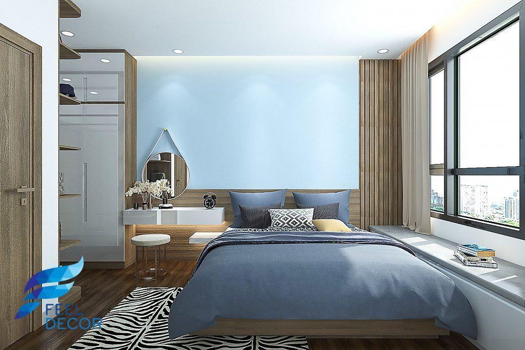 Hình ảnh: Thiết kế thi công nội thất căn hộ 2 phòng ngủ 71m2 chung cư Sunrise Riverside