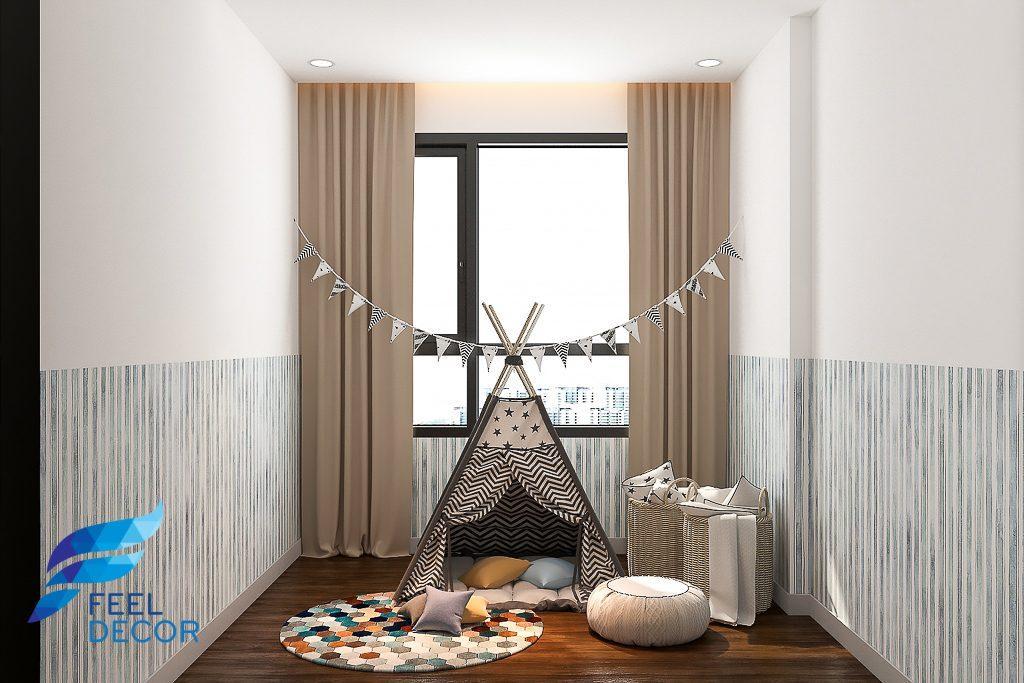 Hình ảnh: Thiết kế thi công nội thất căn hộ 2 phòng ngủ 71m2 chung cư Sunrise Riverside