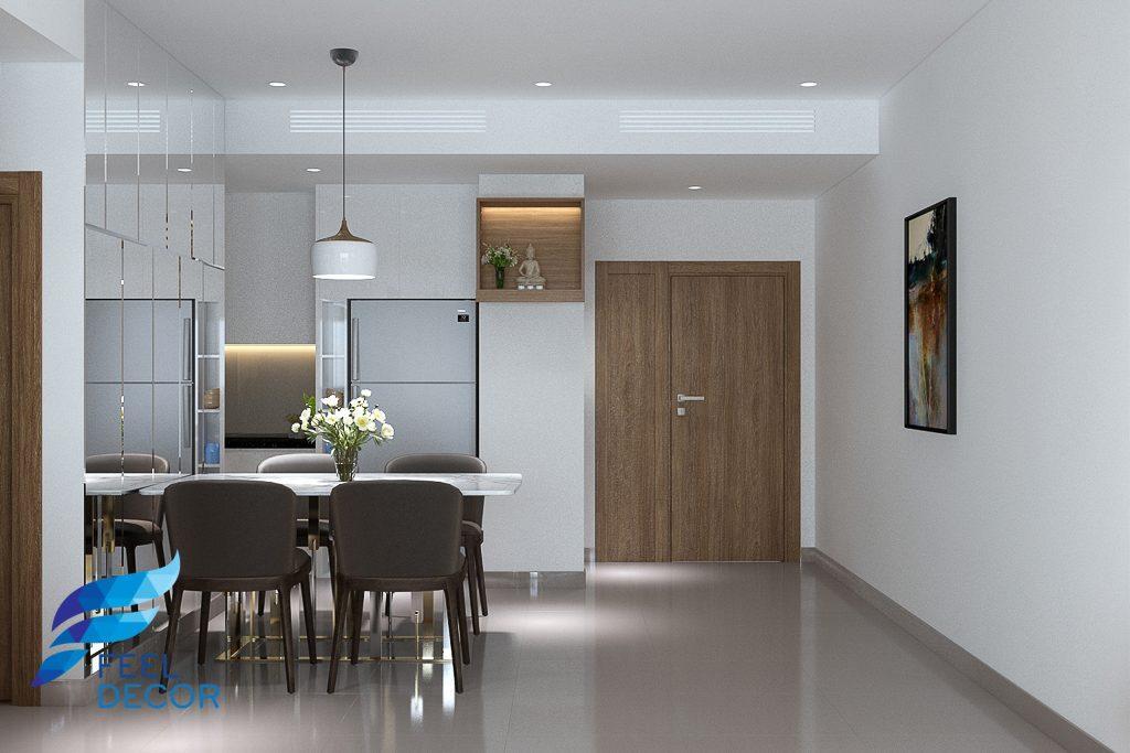 Hình ảnh: Thiết kế thi công nội thất căn hộ 82m2 (2 phòng ngủ) chung cư Sadora Sala