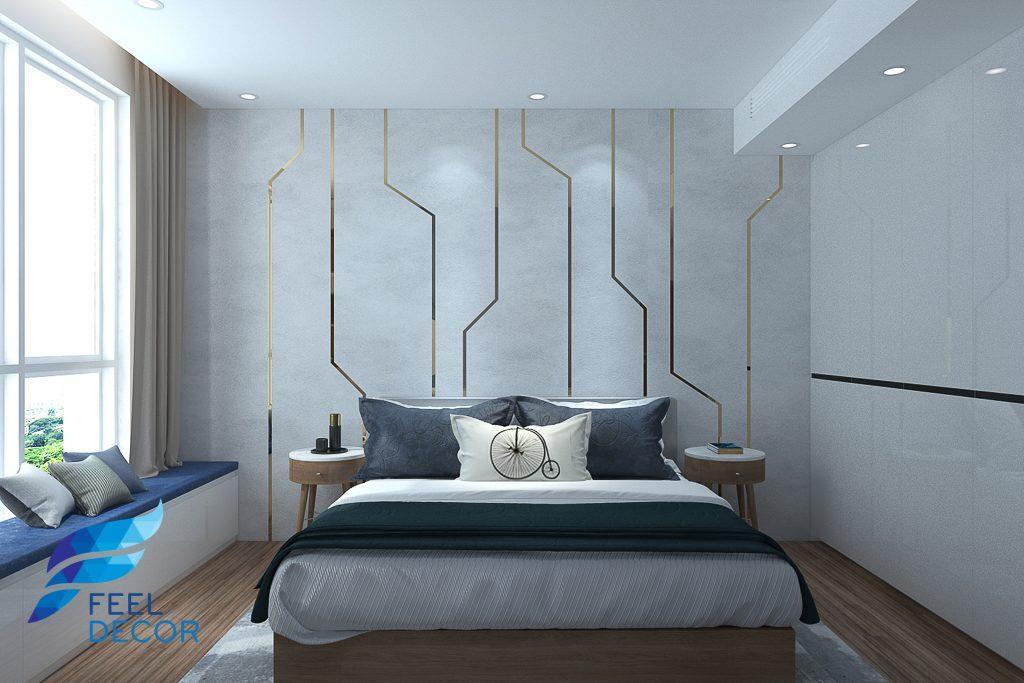 Hình ảnh: Thiết kế thi công nội thất căn hộ 82m2 (2 phòng ngủ) chung cư Sadora Sala