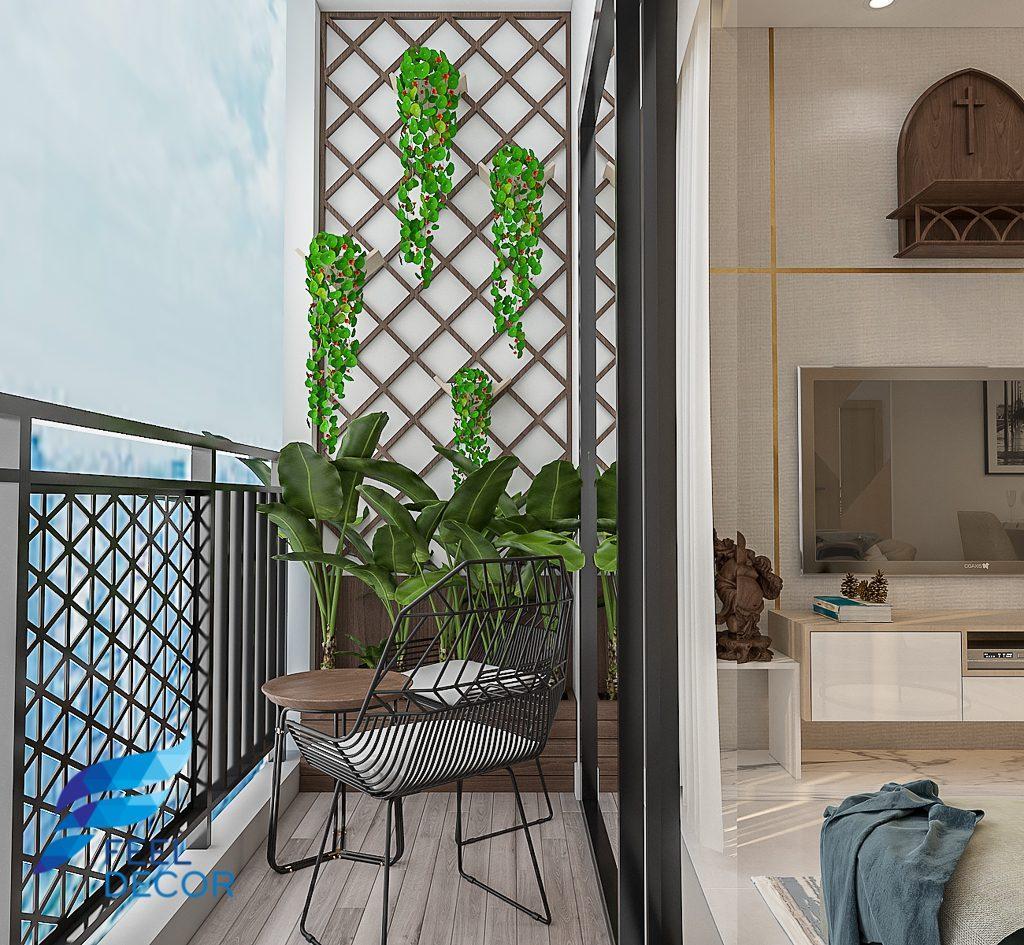 Thiết kế thi công nội thất căn hộ 66m2 (2 phòng ngủ) chung cư Saigon Mia