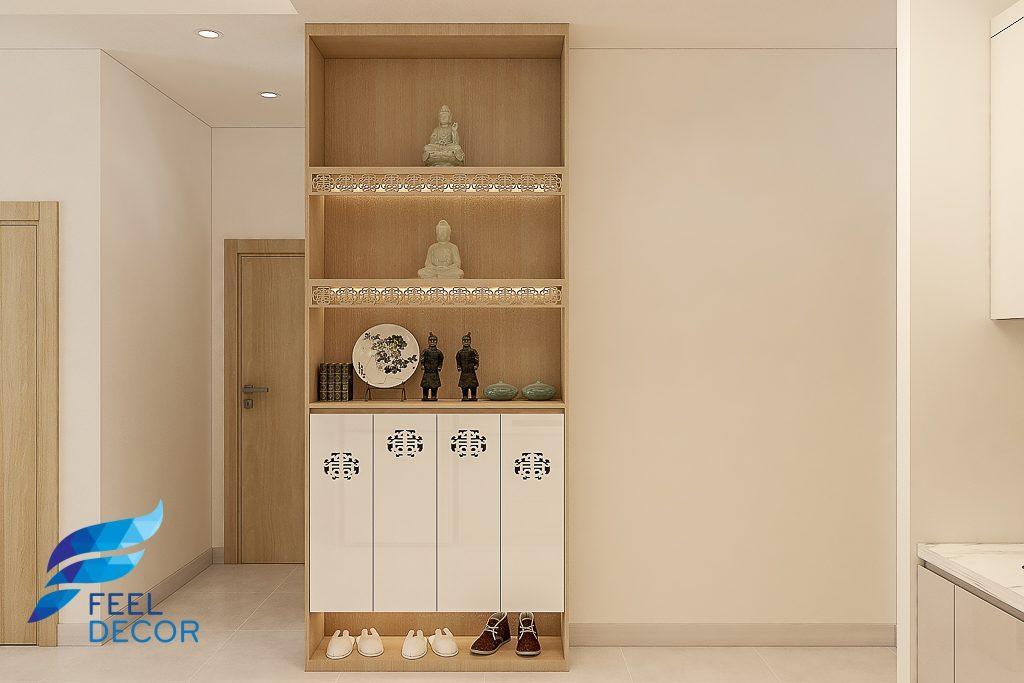 Thiết kế thi công nội thất căn hộ 66m2 (2 phòng ngủ) chung cư Saigon Mia