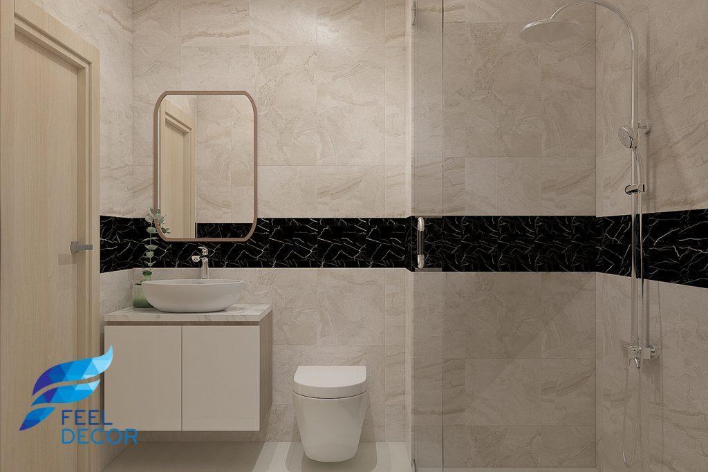 Thiết kế thi công nội thất căn hộ 66m2 (2 phòng ngủ) chung cư Saigon Mia