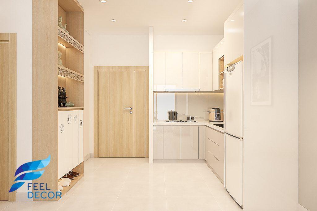 Thiết kế thi công nội thất căn hộ 66m2 (2 phòng ngủ) chung cư Saigon Mia