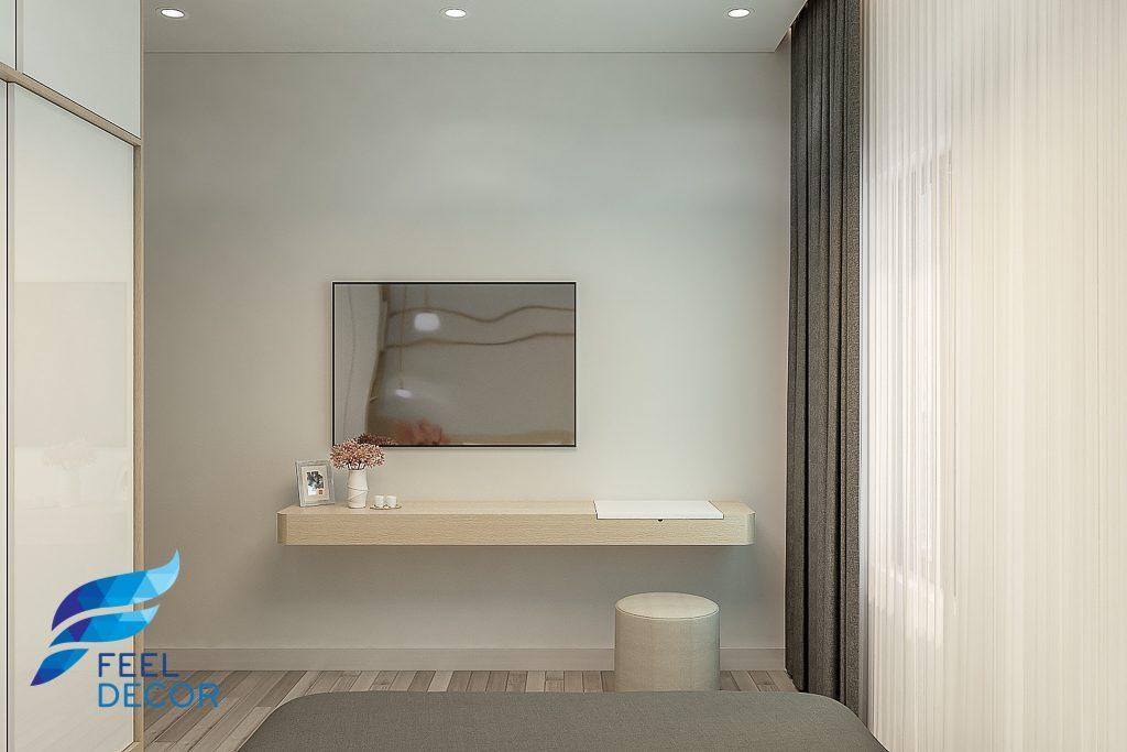 Thiết kế thi công nội thất căn hộ 66m2 (2 phòng ngủ) chung cư Saigon Mia