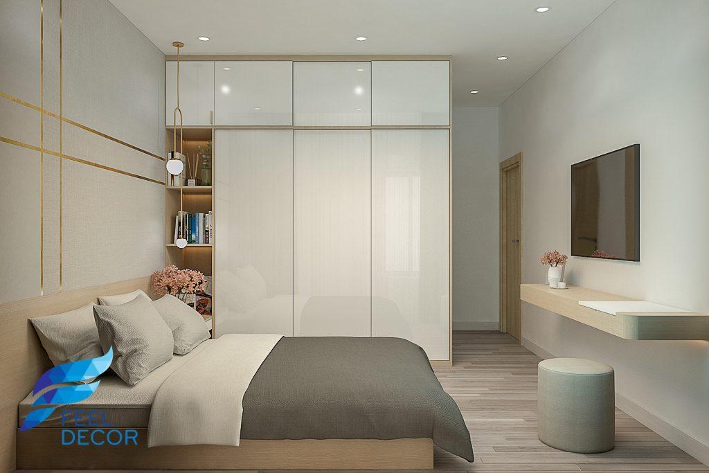 Thiết kế thi công nội thất căn hộ 66m2 (2 phòng ngủ) chung cư Saigon Mia