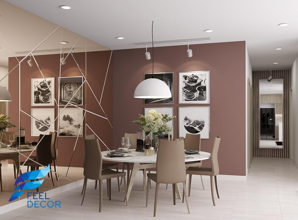 Hình ảnh: Thiết kế – thi công nội thất căn hộ 110m2 chung cư Saigon Royal – 3 phòng ngủ