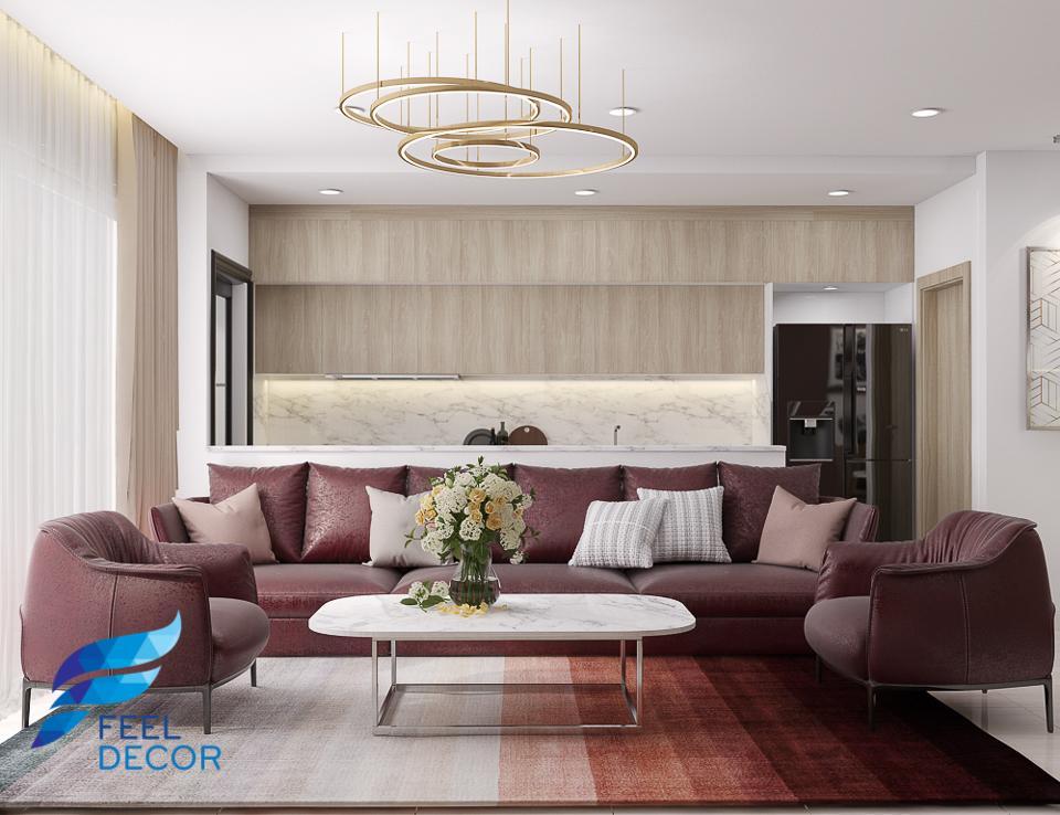 Hình ảnh: Thiết kế – thi công nội thất căn hộ 110m2 chung cư Saigon Royal – 3 phòng ngủ