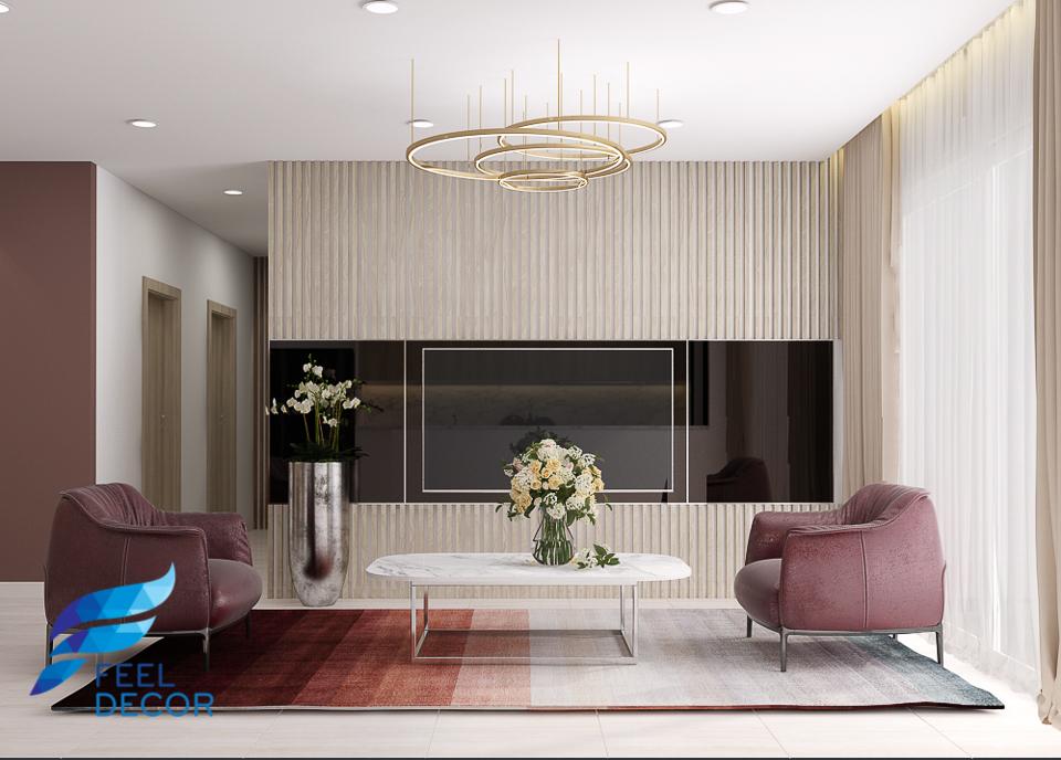 Hình ảnh: Thiết kế – thi công nội thất căn hộ 110m2 chung cư Saigon Royal – 3 phòng ngủ