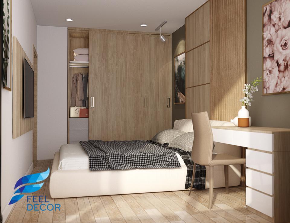 Hình ảnh: Thiết kế – thi công nội thất căn hộ 110m2 chung cư Saigon Royal – 3 phòng ngủ