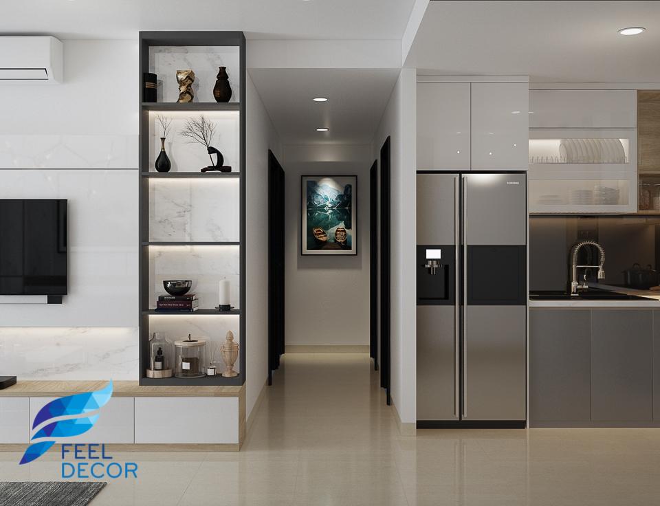 Hình ảnh: thiết kế thi công nội thất căn hộ 3 phòng ngủ 97m2 chung cư Sunrise Riverside