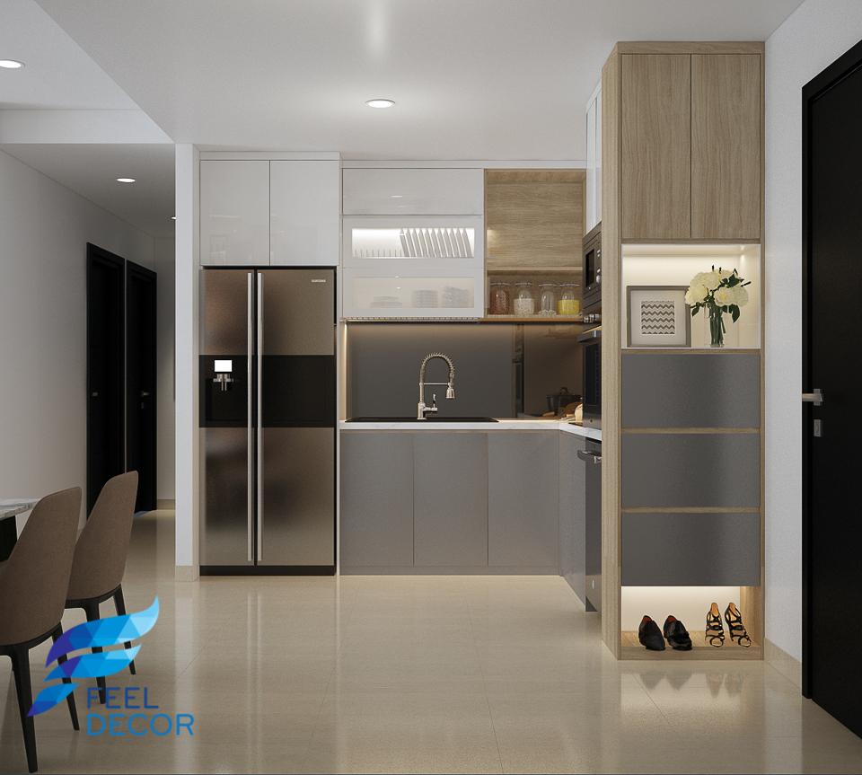 Hình ảnh: thiết kế thi công nội thất căn hộ 3 phòng ngủ 97m2 chung cư Sunrise Riverside