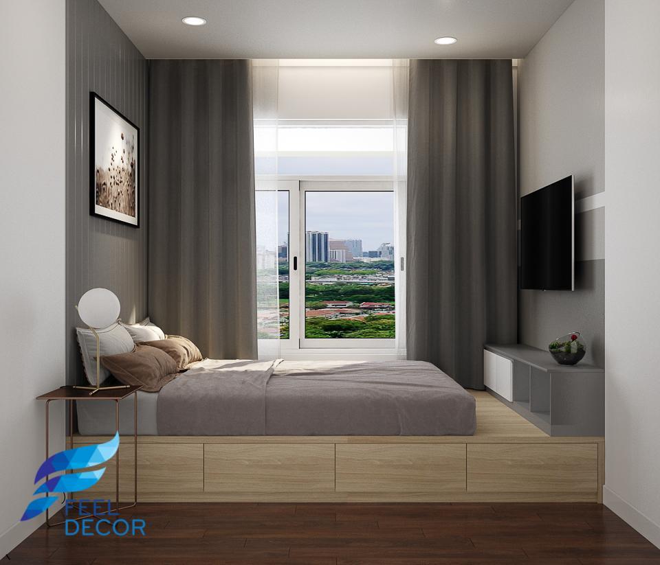 Hình ảnh: thiết kế thi công nội thất căn hộ 3 phòng ngủ 97m2 chung cư Sunrise Riverside