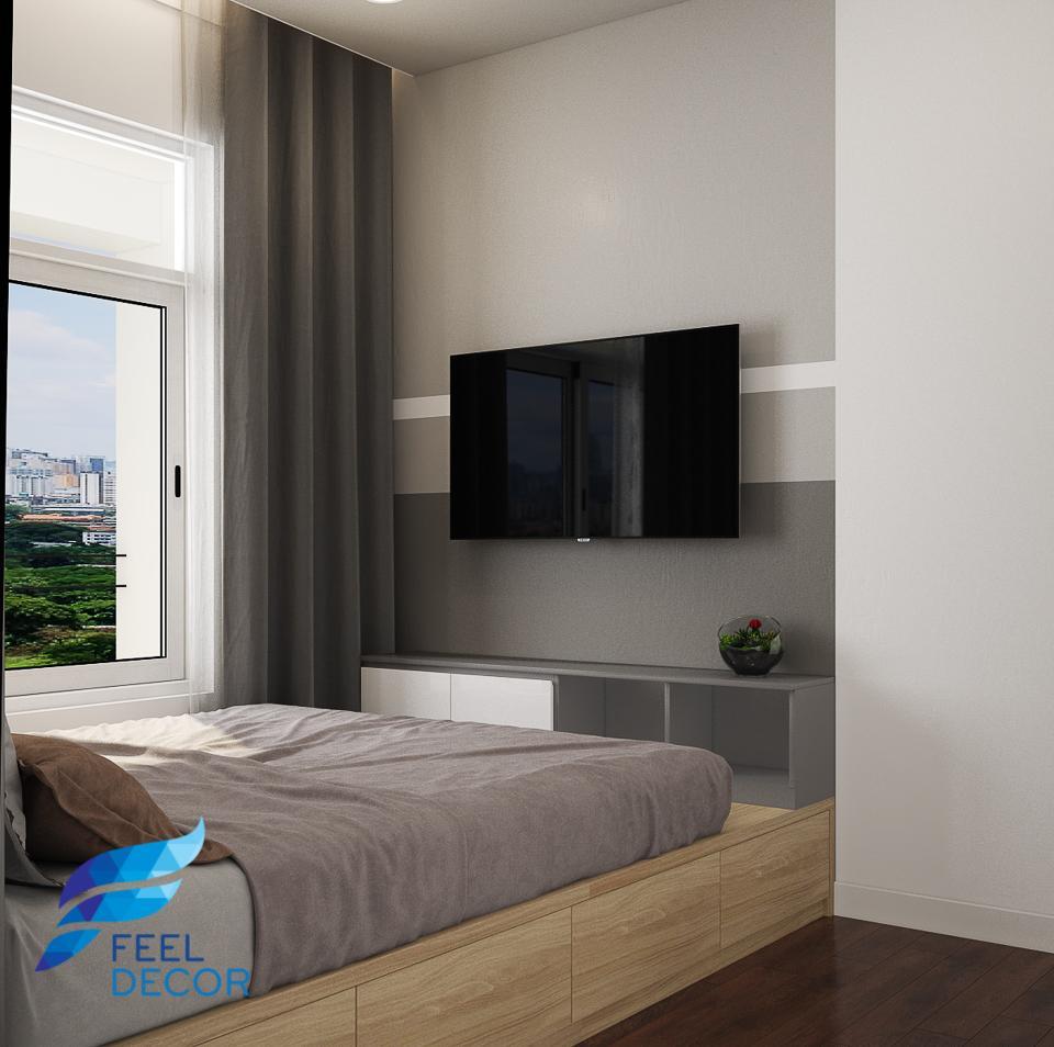 Hình ảnh: thiết kế thi công nội thất căn hộ 3 phòng ngủ 97m2 chung cư Sunrise Riverside
