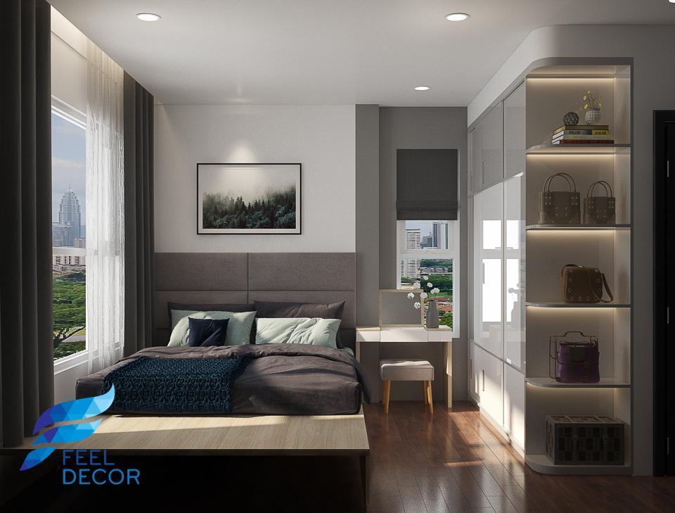 Hình ảnh: thiết kế thi công nội thất căn hộ 3 phòng ngủ 97m2 chung cư Sunrise Riverside