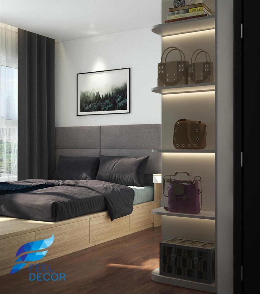 Hình ảnh: thiết kế thi công nội thất căn hộ 3 phòng ngủ 97m2 chung cư Sunrise Riverside